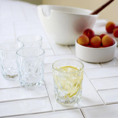 LUNNA Transparent Glass Set of 4 Pieces - 0.29L Each