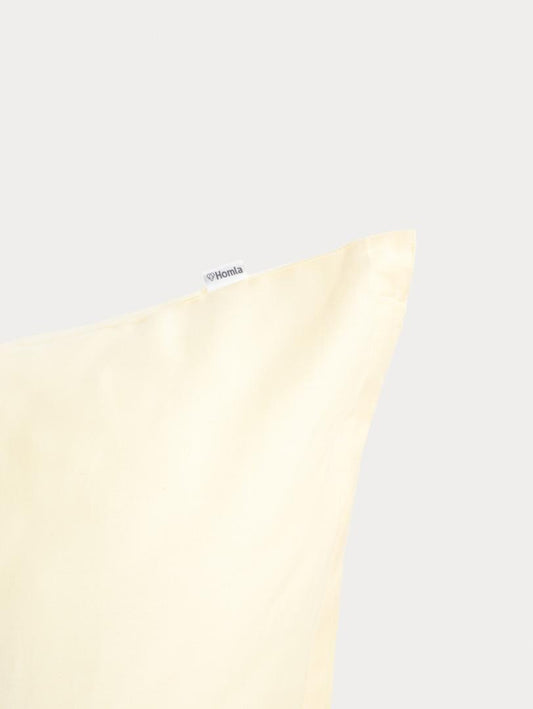 Bed linen set AVELIA Yellow Satin Viscose Blend Bed Linen Set 160x200 cm