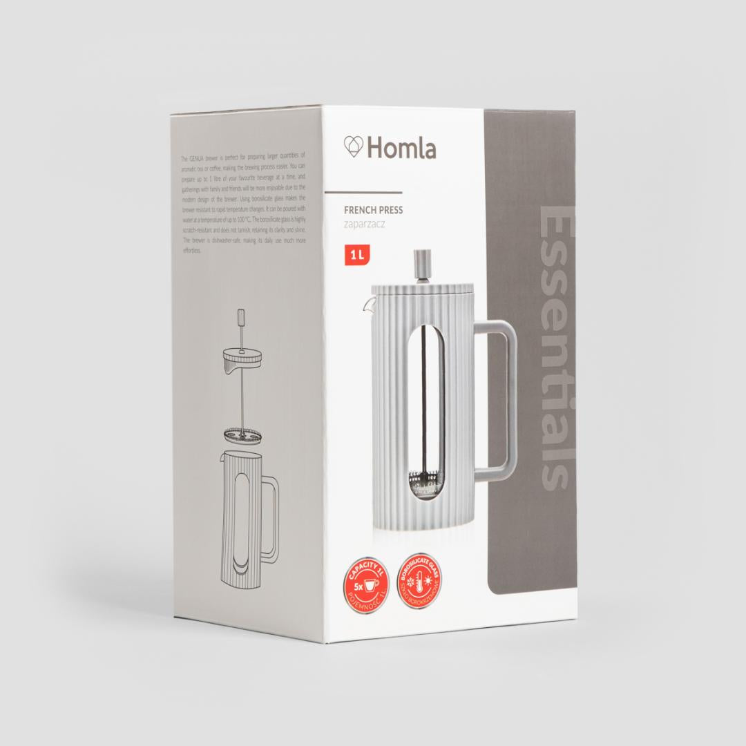 COOKER GENUA Fluted Grey Tea Infuser 1L