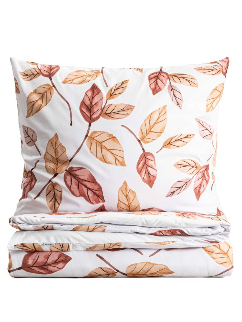 Bed linen set Leafy Microfiber Bed Linen Set with Leaf Pattern 160x200cm + 2 Pillowcases