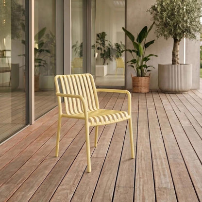 VALORO Mustard Garden Chair - Lightweight & UV Resistant