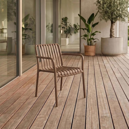 VALORO Mocha Garden Chair - Lightweight UV-Resistant Outdoor Seating