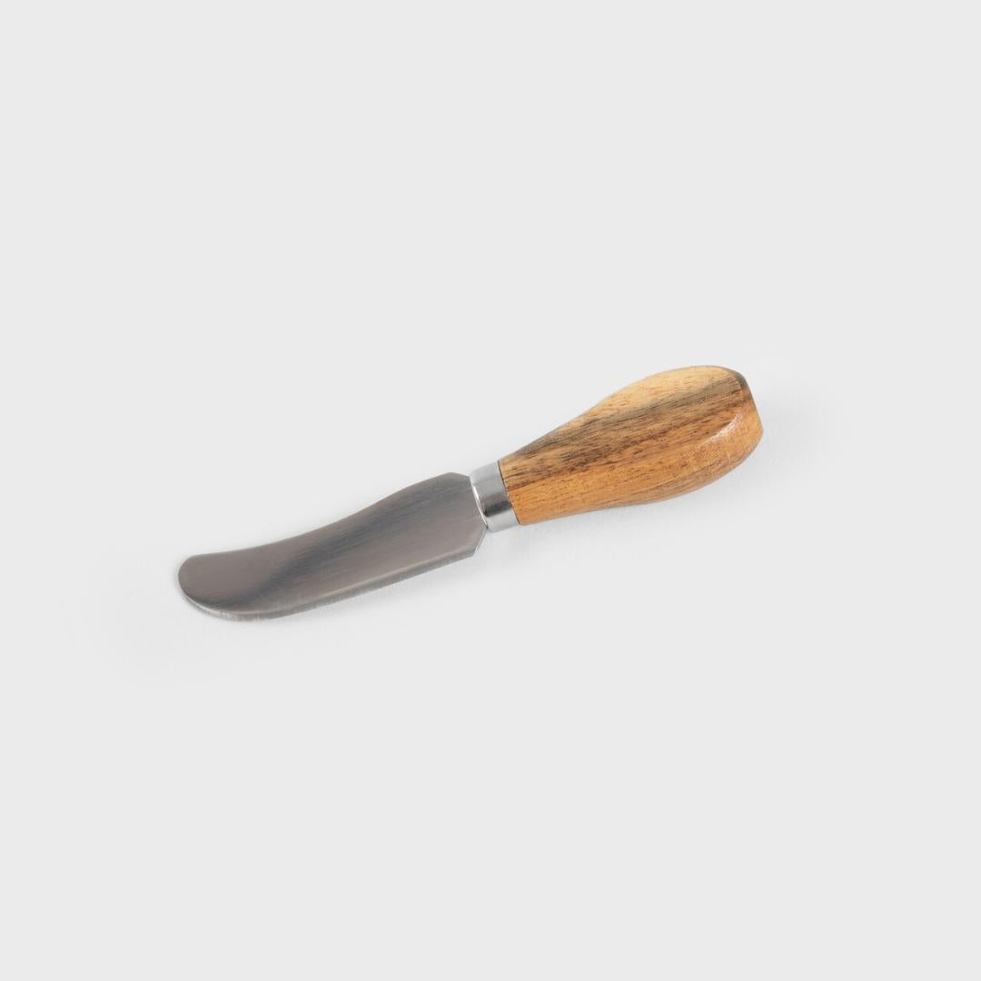 MOOKA Porcelain Butter Bowl with Acacia Lid and Knife - Black