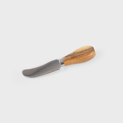 MOOKA Porcelain Butter Bowl with Acacia Lid and Knife - Black