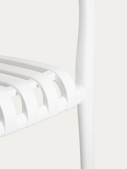 VALORO White Garden Chair - Lightweight Outdoor Seating