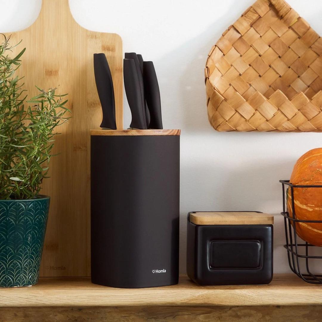 SKAT 6-Piece Knife Set in Black Block