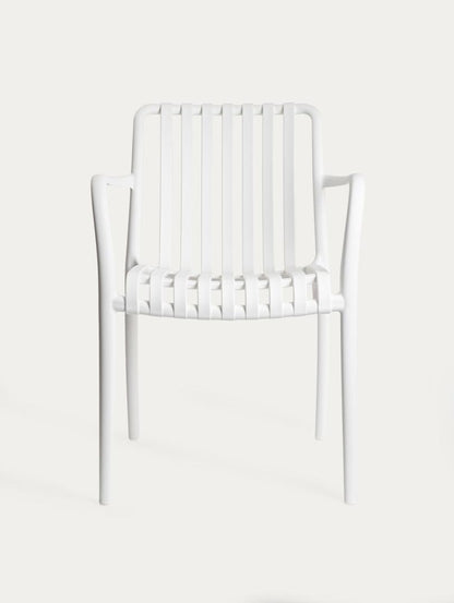 VALORO White Garden Chair - Lightweight Outdoor Seating