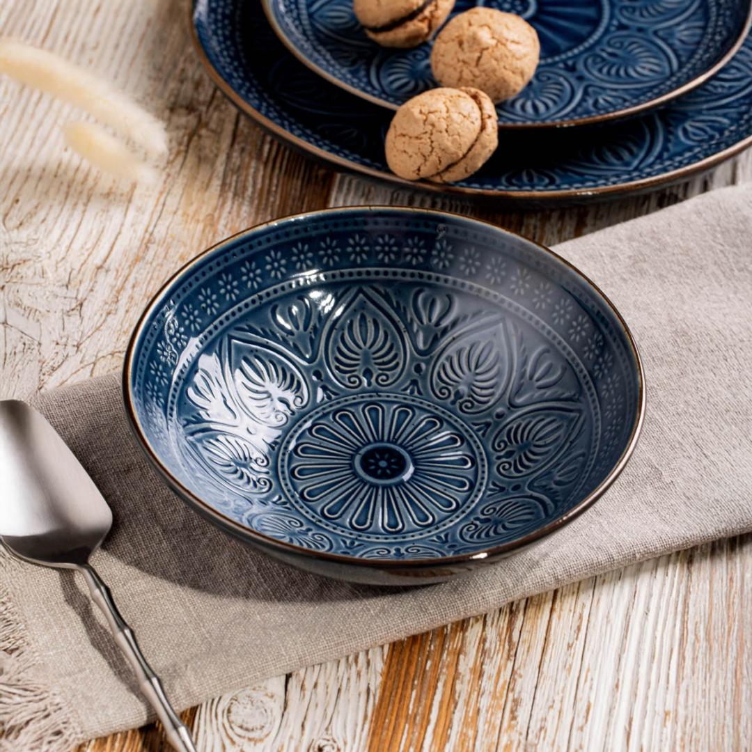 INDIE plate INDIE Deep Navy Blue Plate 18 cm Stoneware