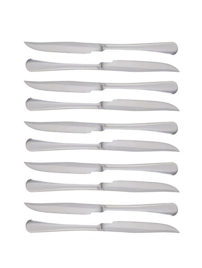 KNIFE SET 10 pcs Vienna 10-Piece Silver Knife Set - Stainless Steel Cutlery