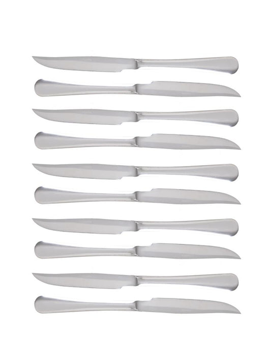 KNIFE SET 10 pcs Vienna 10-Piece Silver Knife Set - Stainless Steel Cutlery