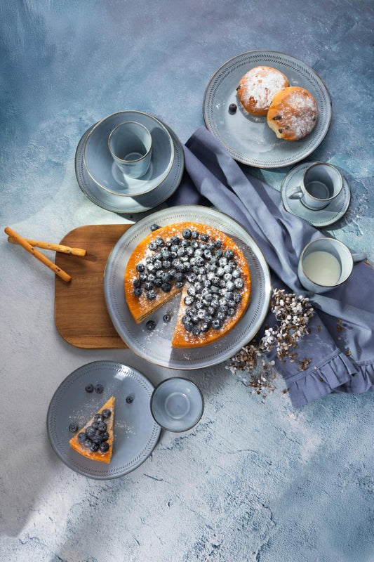 BLUEJEANS Dessert Plate Light Blue Stoneware 24cm