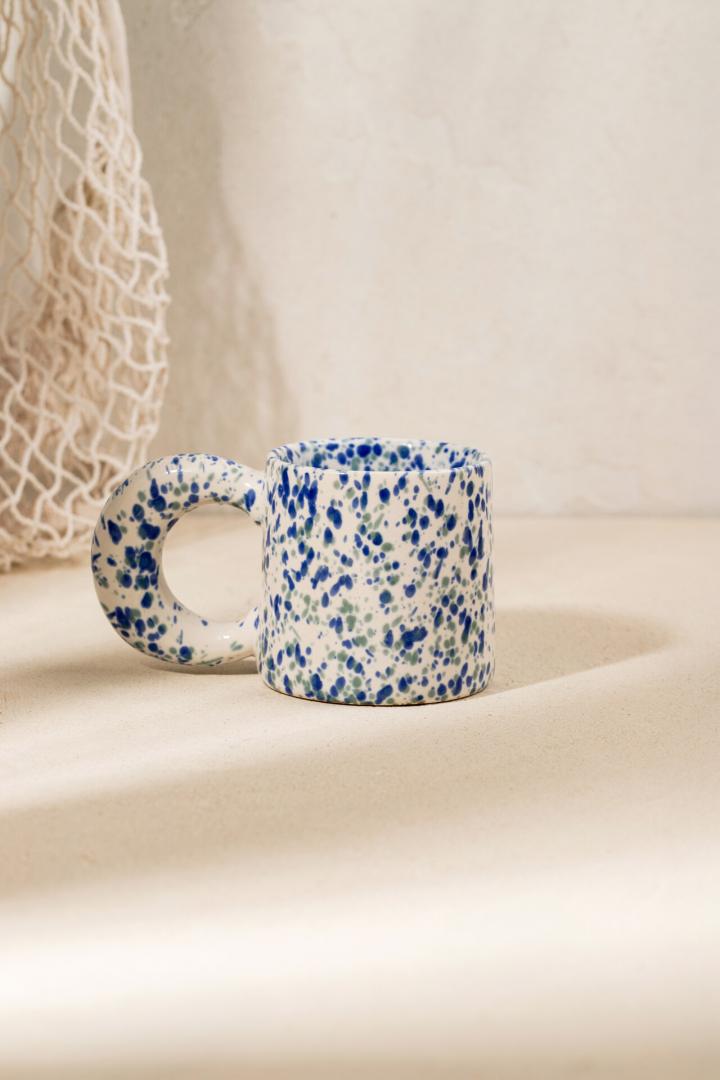 MORNE Spotted Grey Ceramic Mug 0.3L