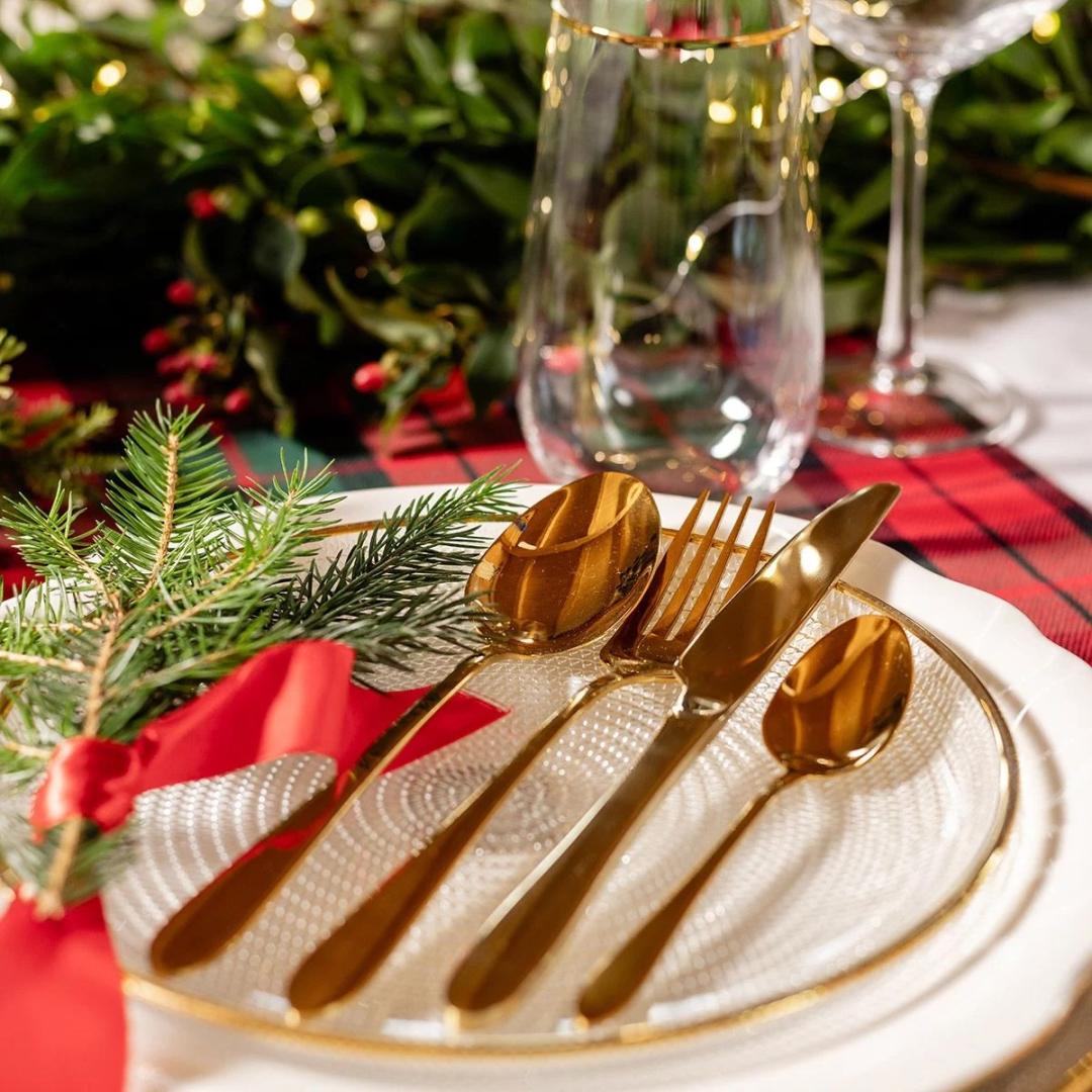 ABELE Gold Cutlery Set - 16 Pieces