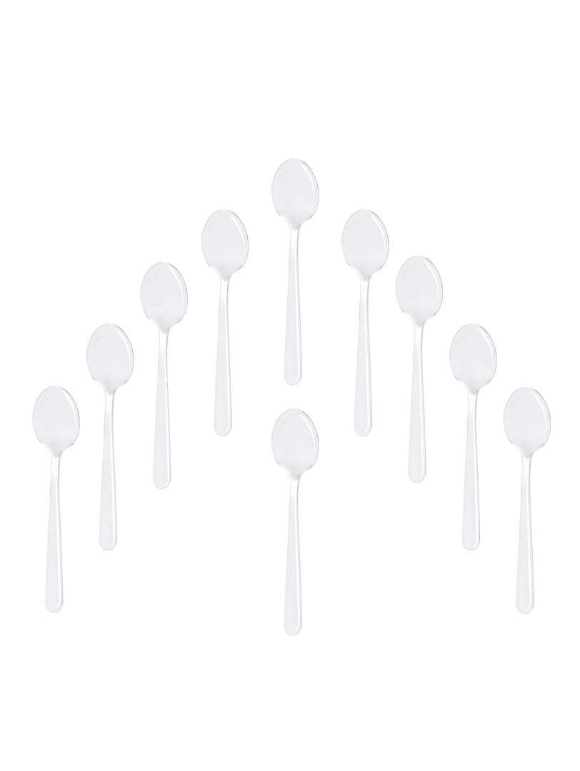 TEASPOON SET 10 pcs Vienna Silver Teaspoon Set of 10 - Stainless Steel, 14.8 cm