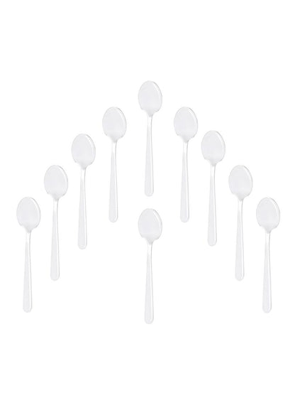 TEASPOON SET 10 pcs Vienna Silver Teaspoon Set of 10 - Stainless Steel, 14.8 cm