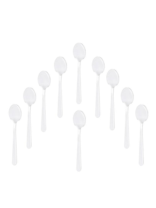 TEASPOON SET 10 pcs Vienna Silver Teaspoon Set of 10 - Stainless Steel, 14.8 cm