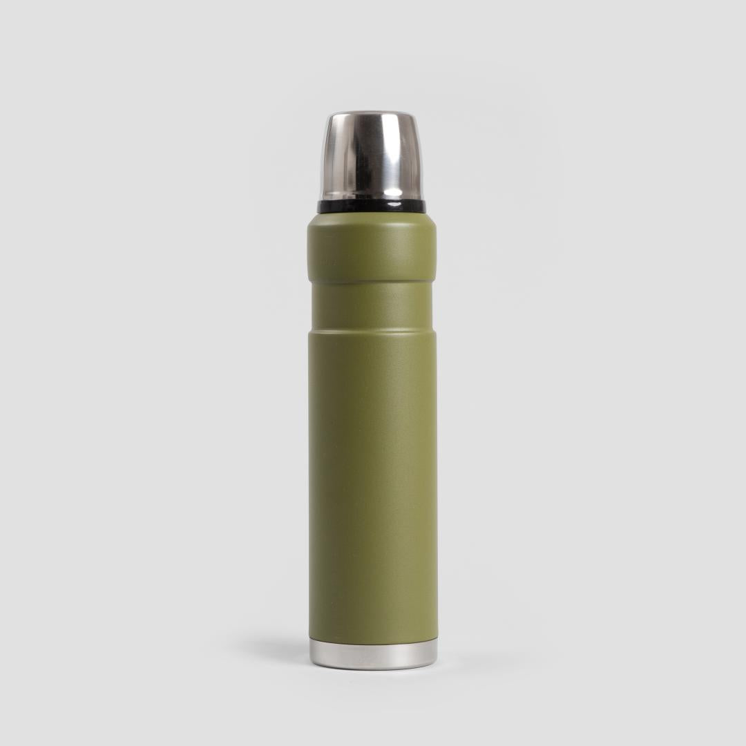 OSLO Thermos with Cups 800ml - Stainless Steel Thermal Mug