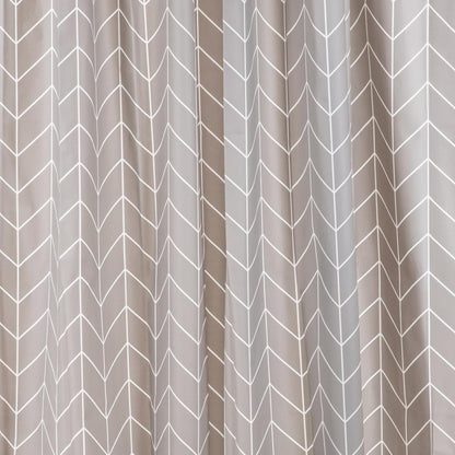 ENDO Striped Shower Curtain 180x180 cm Gray
