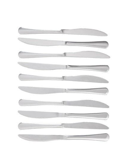 Vienna Dinner Knife Set 10 pcs Silver Stainless Steel 23.2 cm