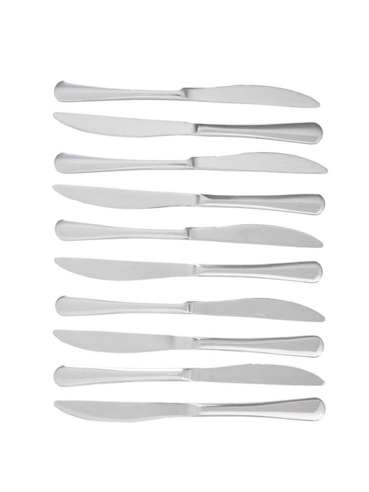 Vienna Dinner Knife Set 10 pcs Silver Stainless Steel 23.2 cm