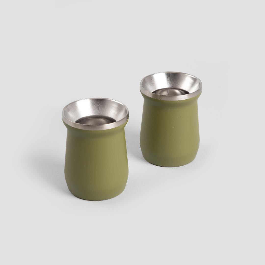 OSLO Thermos with Cups 800ml - Stainless Steel Thermal Mug