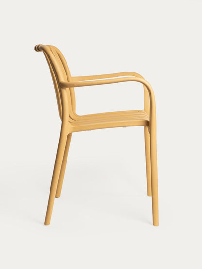 VALORO Mustard Garden Chair - Lightweight & UV Resistant