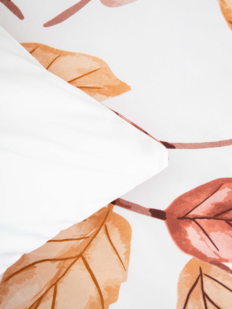 Bed linen set Leafy Microfiber Bed Linen Set with Leaf Pattern 160x200cm + 2 Pillowcases