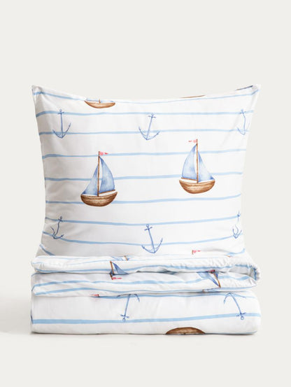 Bed linen set EC ISLA Microfiber Sailboat Bedding Set 140x200 + 70x80 cm