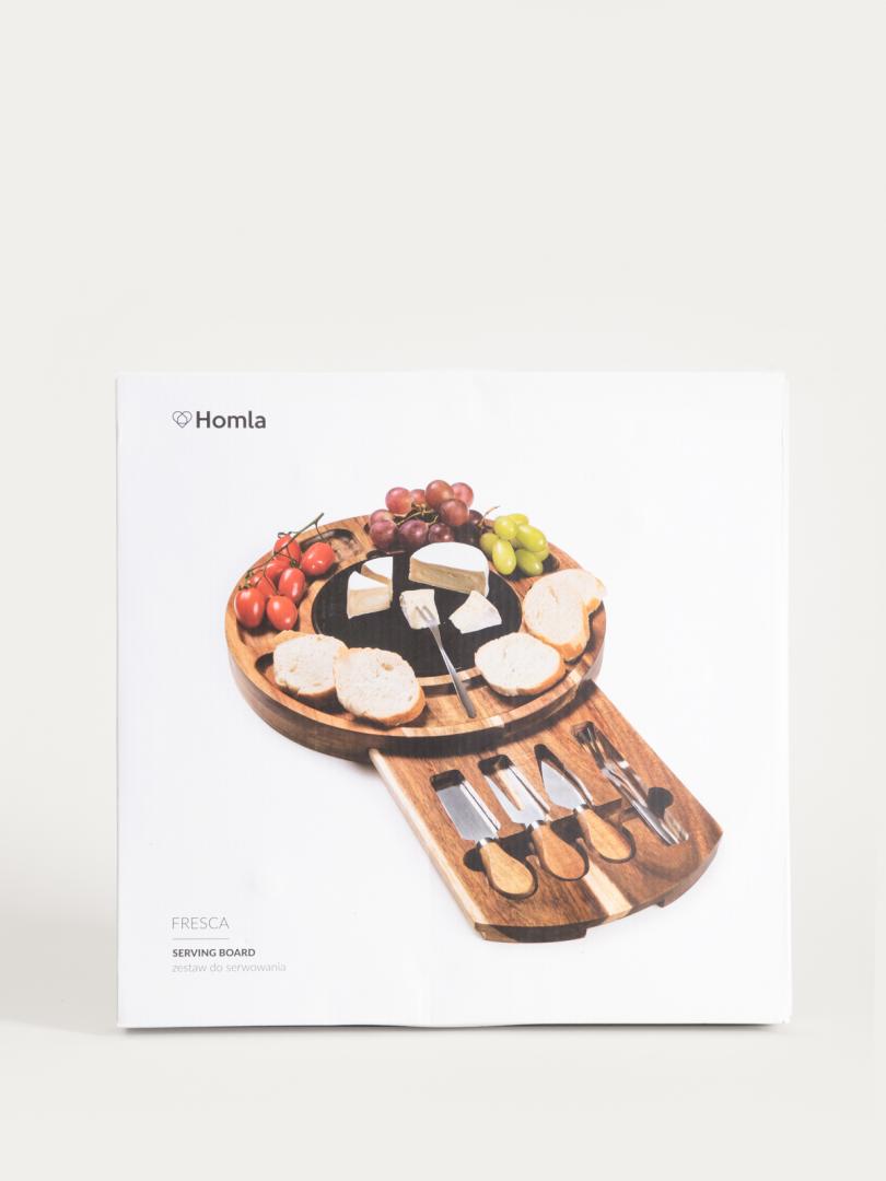 Set b2 FRESCA 6-Piece Wooden Serving Set with Knives