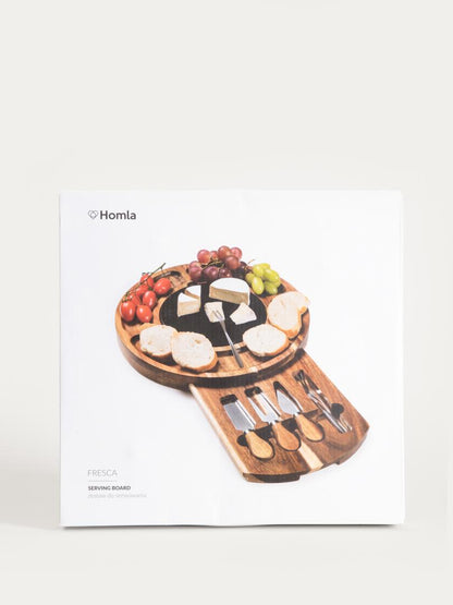 Set b2 FRESCA 6-Piece Wooden Serving Set with Knives