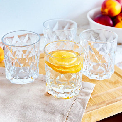 LUNNA Transparent Glass Set of 4 Pieces - 0.29L Each