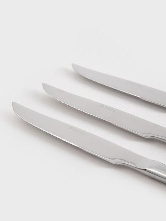 Vienna Dinner Knife Set 10 pcs Silver Stainless Steel 23.2 cm
