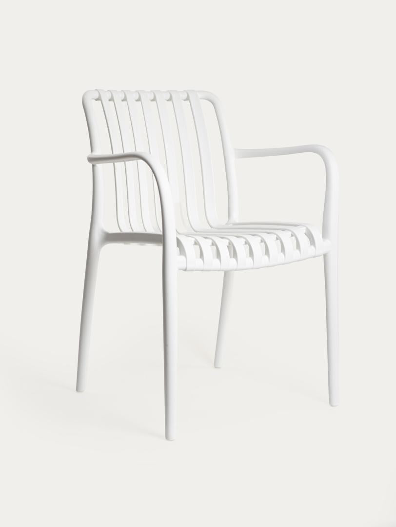 VALORO White Garden Chair - Lightweight Outdoor Seating