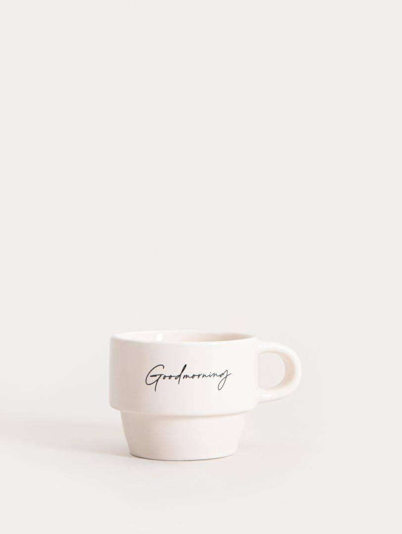 Mug set VITI Ceramic Mug Set of 4 with Inscriptions