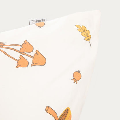 Bed linen set SHROOM Microfiber Bed Linen Set with Mushroom Design 160x200cm + 2x70x80cm