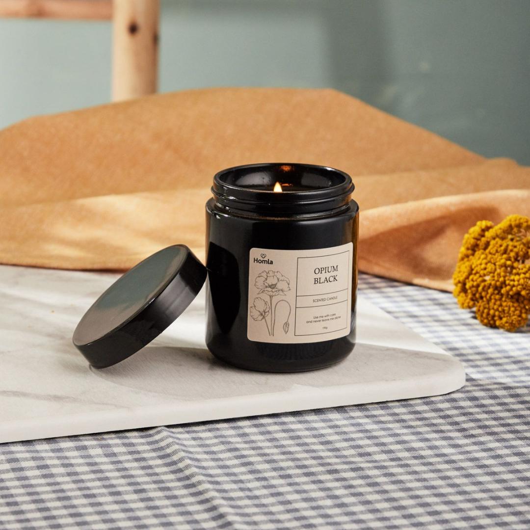 TOFU Opium Black Scented Candle 190g