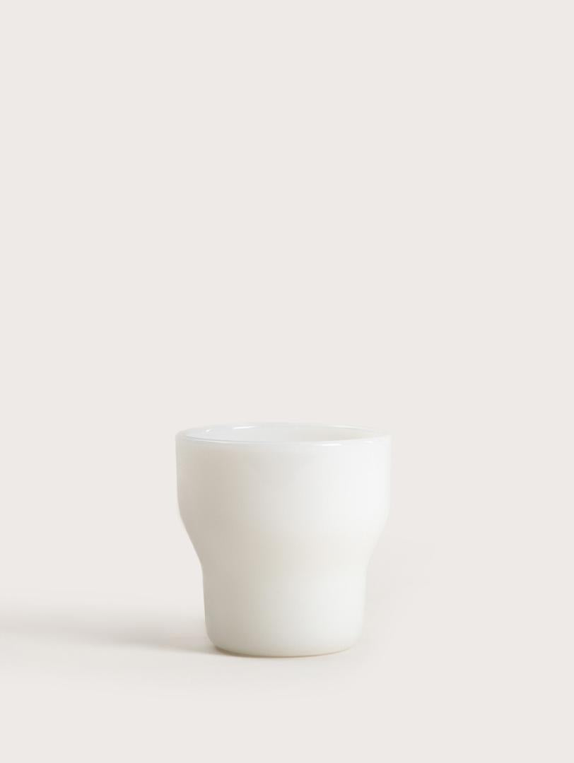 PALLORA Milk Glass White Mug 0.15L