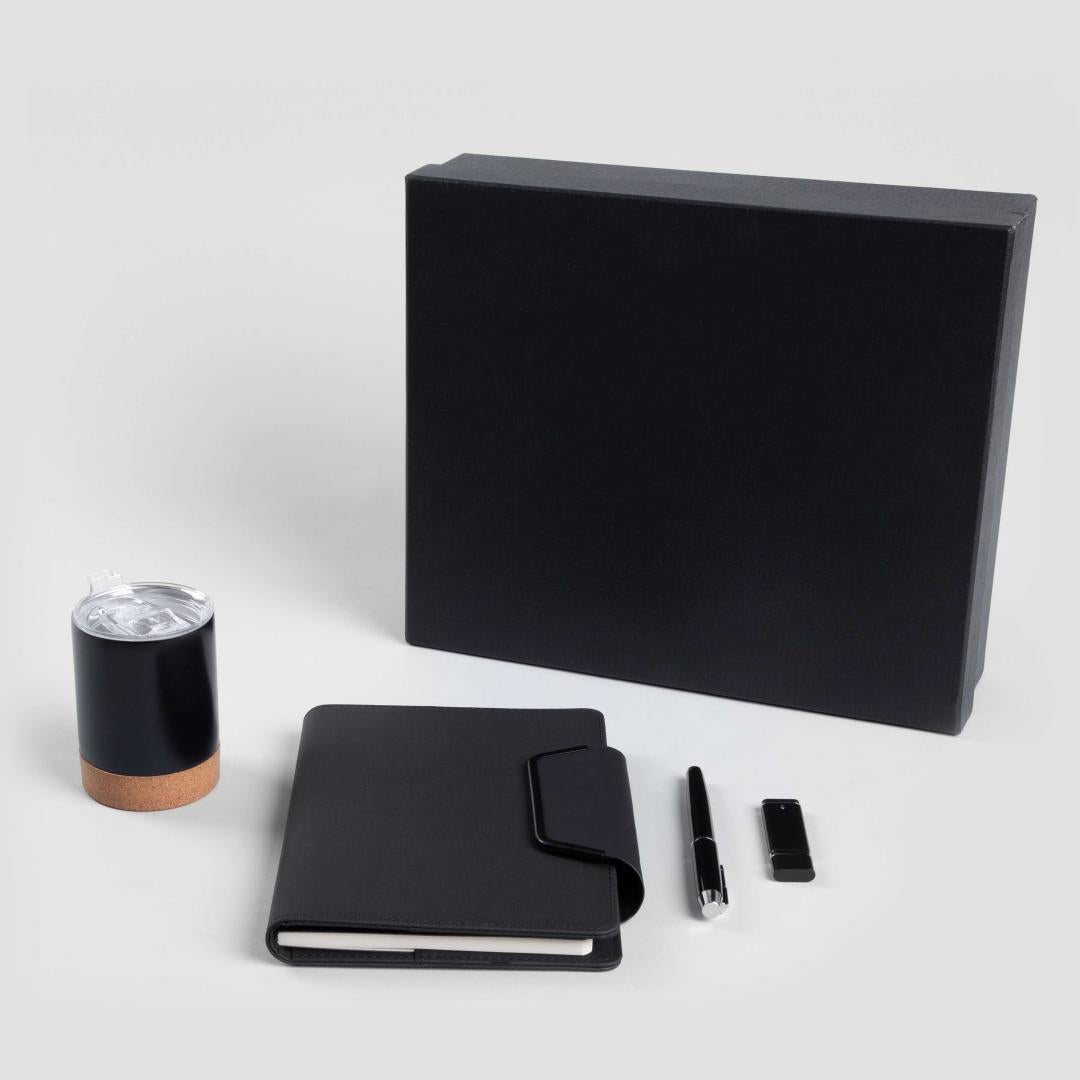 Bodo Office Set with Notebook, Pen, USB Drive, and Mug