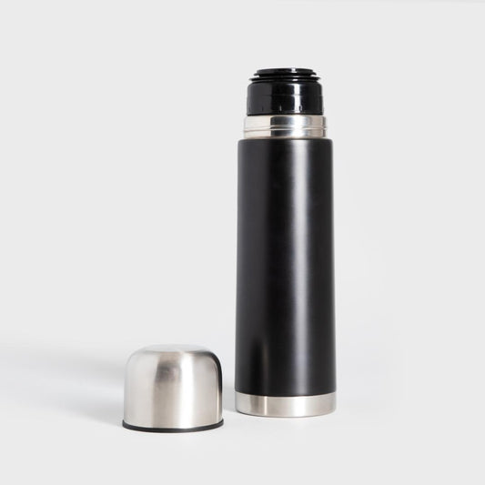 DUNO 750ml Black Thermos - Stainless Steel Thermal Mug