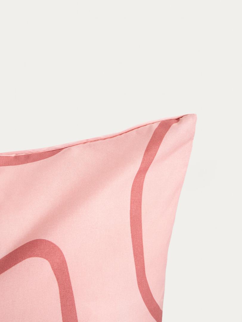 Bed linen set EC FLEUR Pink Microfiber Bed Linen Set 220x200 cm with Pillowcases