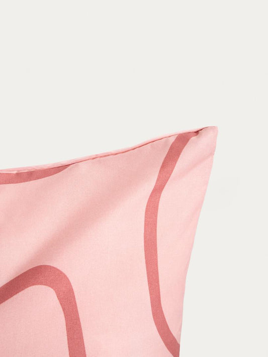 Bed linen set EC FLEUR Pink Microfiber Bed Linen Set 220x200 cm with Pillowcases