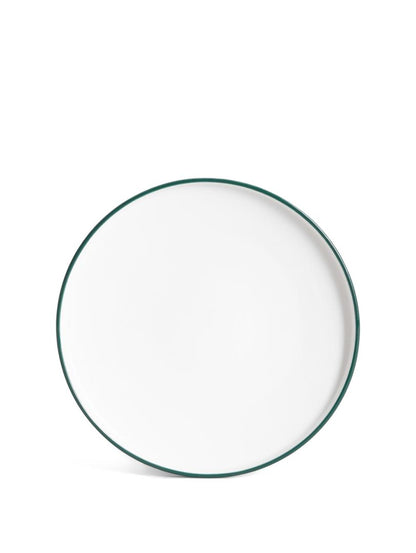 BLYDE Porcelain Plate with Green Rim 20cm