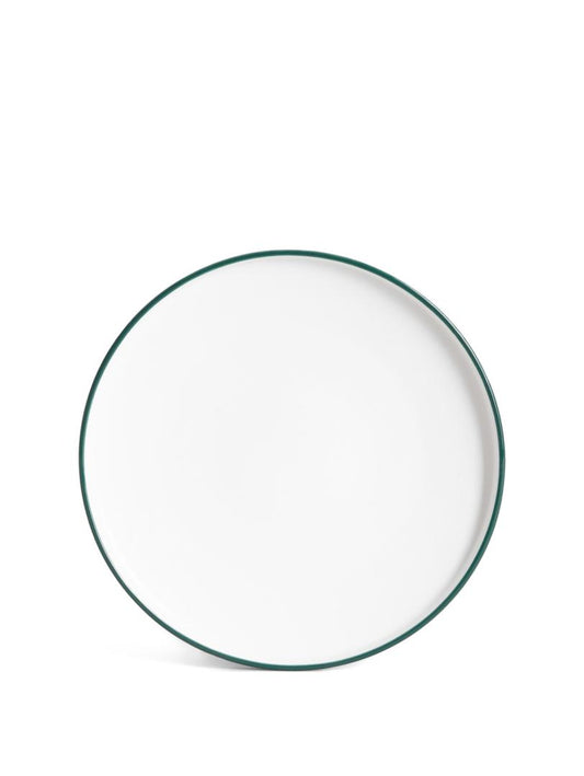 BLYDE Porcelain Plate with Green Rim 20cm
