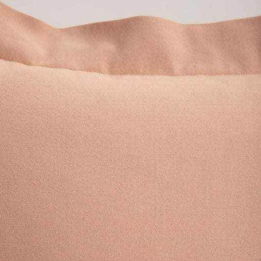 Poszewka DURGA Beige Cotton Cushion Cover with Decorative Edging 45x45cm