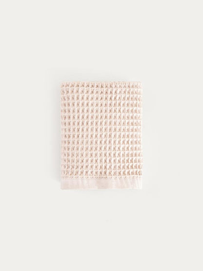Towel VAFFEL Beige 50x90 cm Cotton Waffle Texture