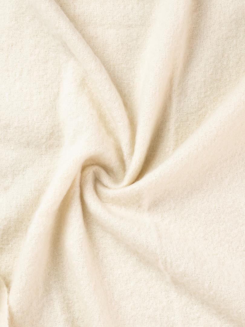 TAIN Ecru Wool Blend Blanket 150x200 cm