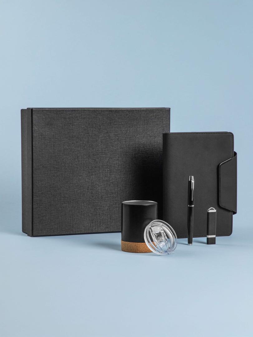Bodo Office Set with Notebook, Pen, USB Drive, and Mug