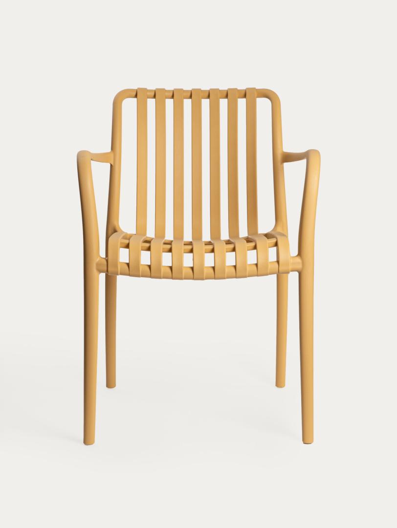 VALORO Mustard Garden Chair - Lightweight & UV Resistant