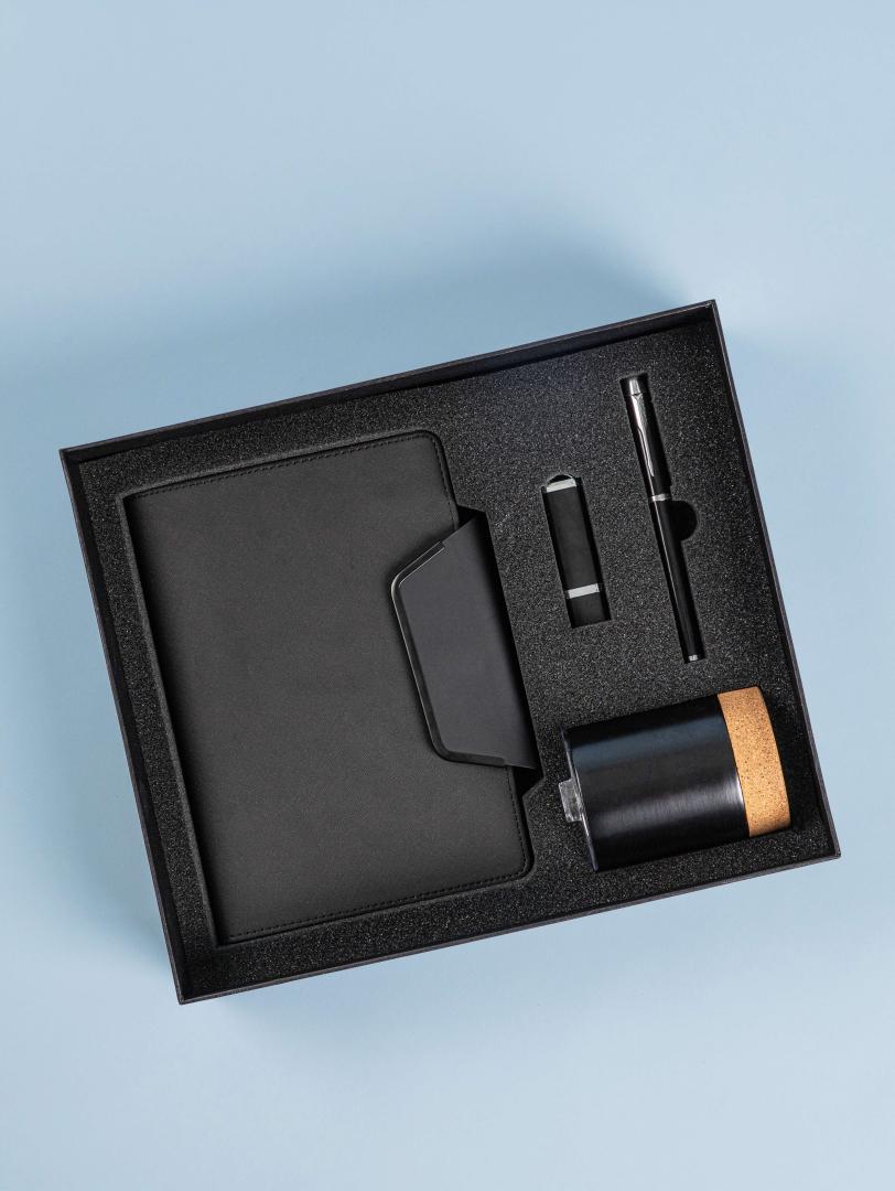 Bodo Office Set with Notebook, Pen, USB Drive, and Mug