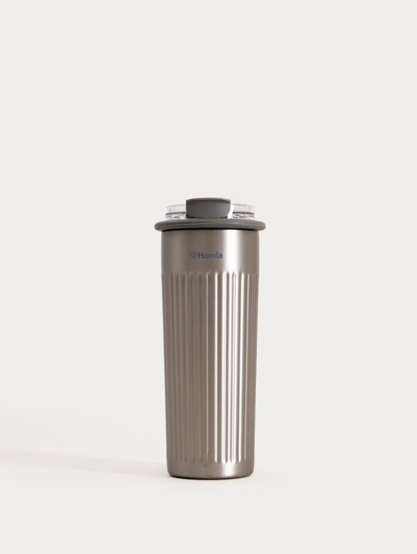 TOLEO Silver Thermal Mug 0.5L Vacuum Insulated